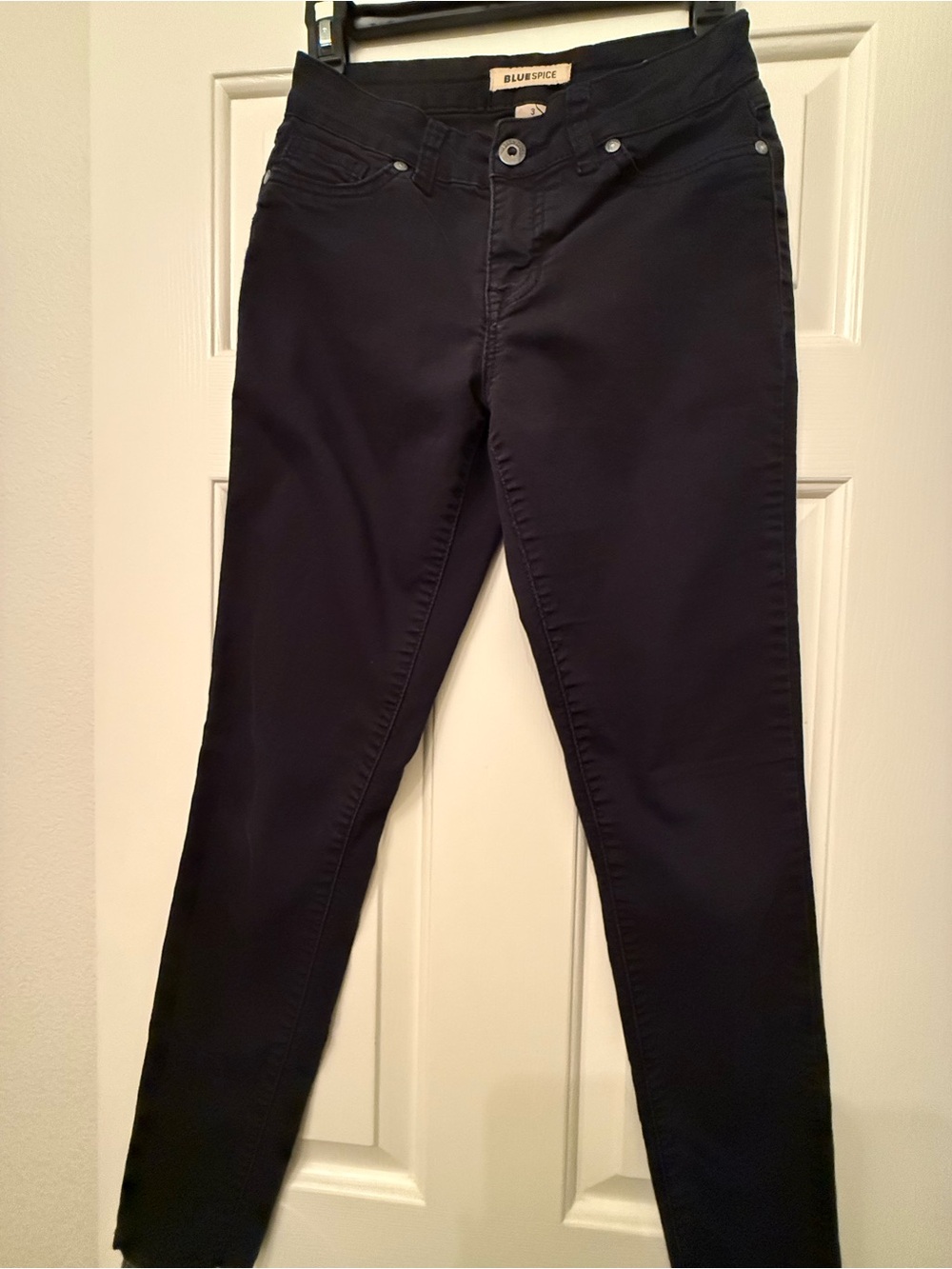 Blue Spice Black Skinny Jeans Size 3 Stretch Denim Casual Pants